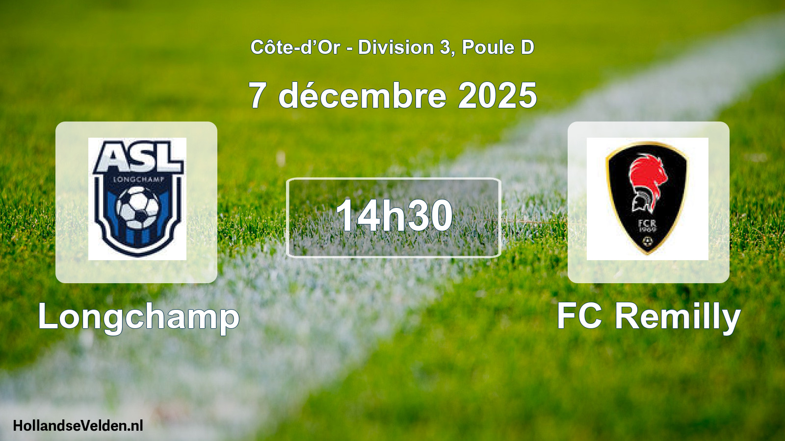 Geplande wedstrijd: Longchamp - FC Remilly (7 december 2025)