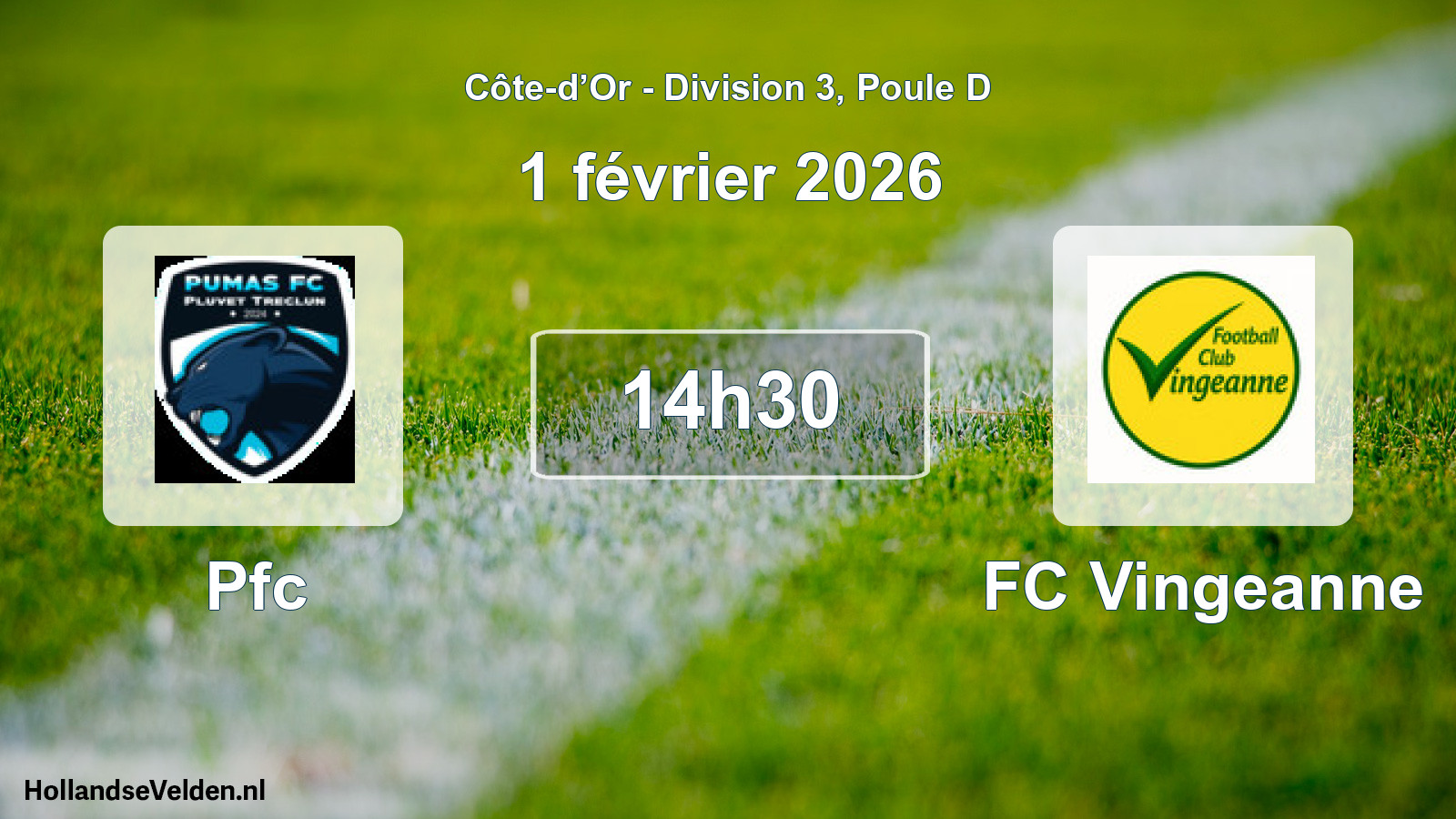 Scheduled Match: Pfc - FC Vingeanne (1 February 2026)
