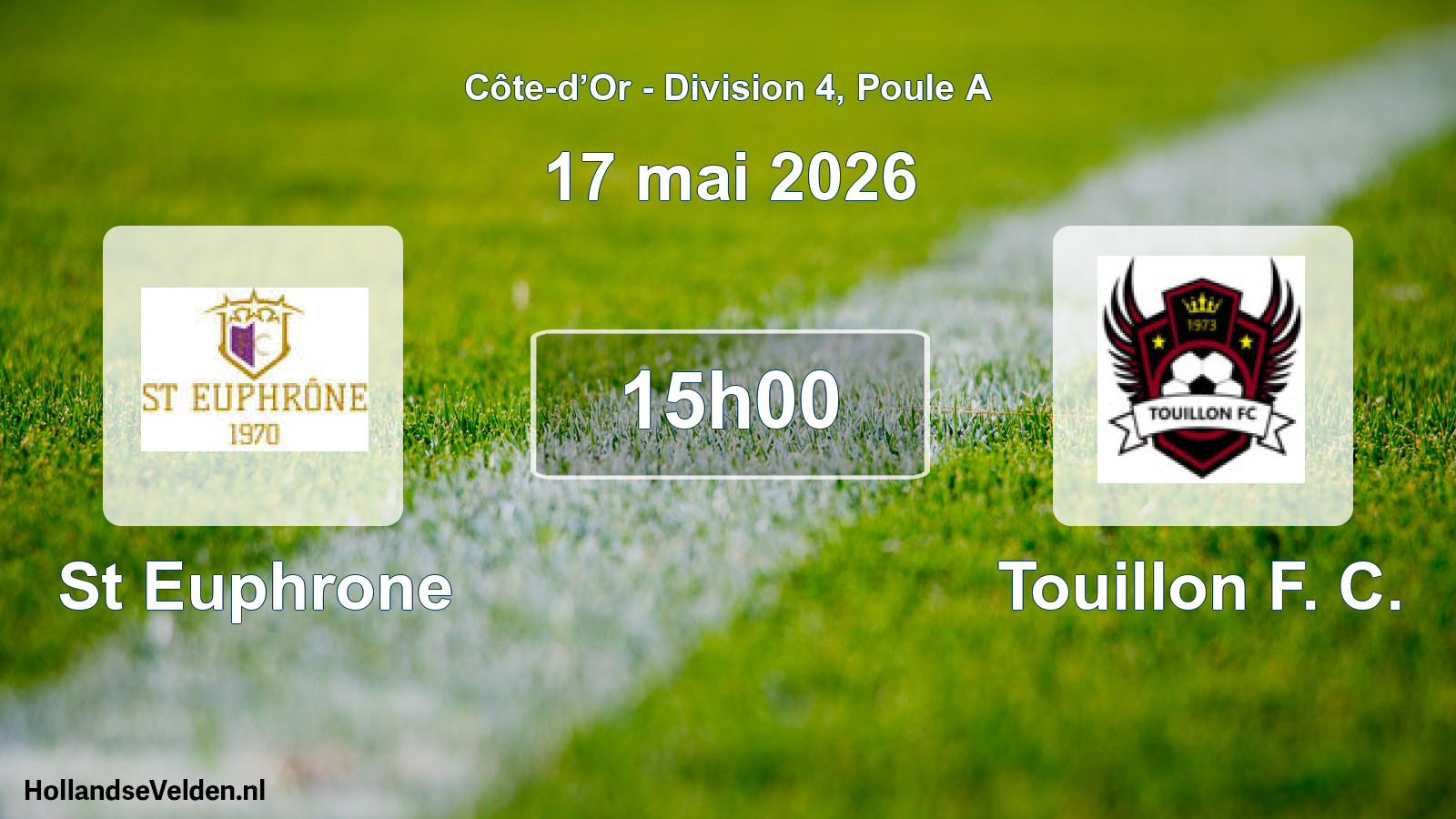 Geplande wedstrijd: St Euphrone - Touillon F. C. (17 mei 2026)