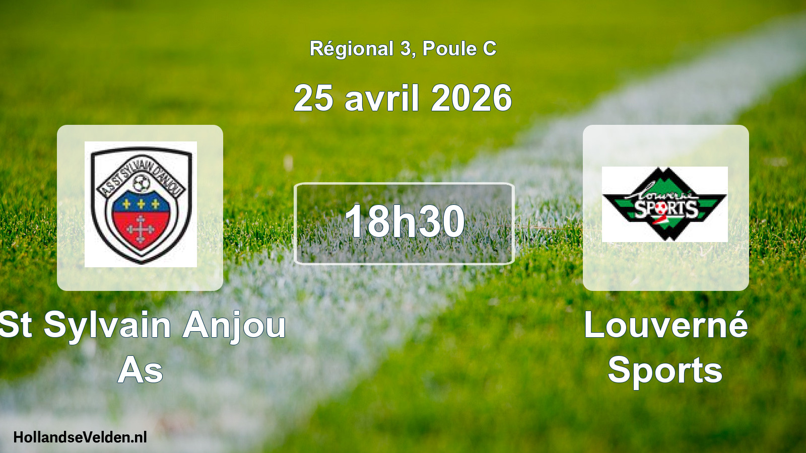 Geplande wedstrijd: St Sylvain Anjou As - Louverné Sports (25 april 2026)
