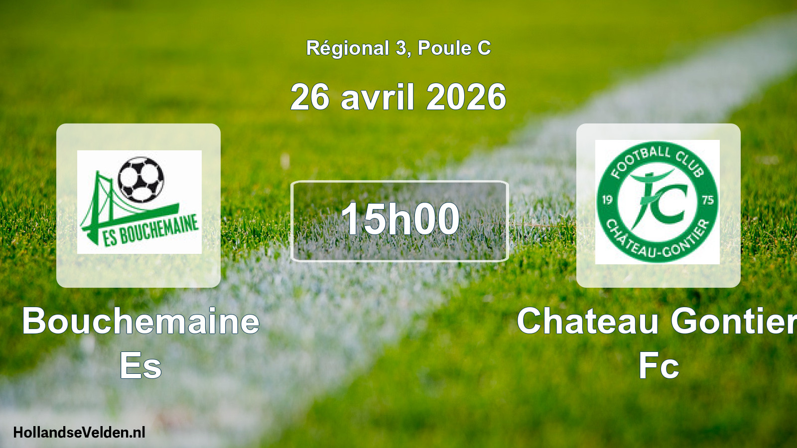 Scheduled Match: Bouchemaine Es - Chateau Gontier Fc (26 April 2026)