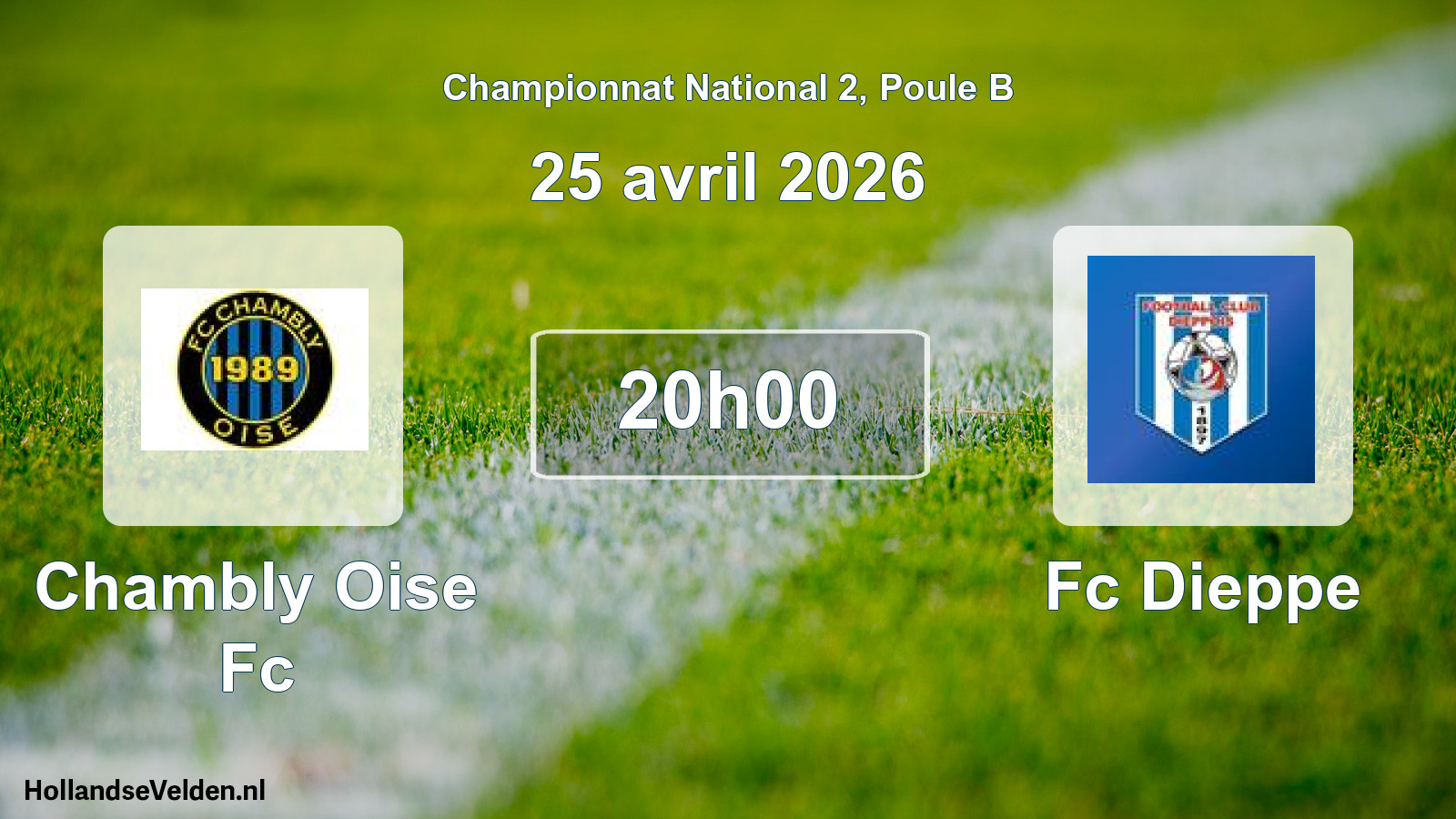 Scheduled Match: Chambly Oise Fc - Fc Dieppe (25 April 2026)