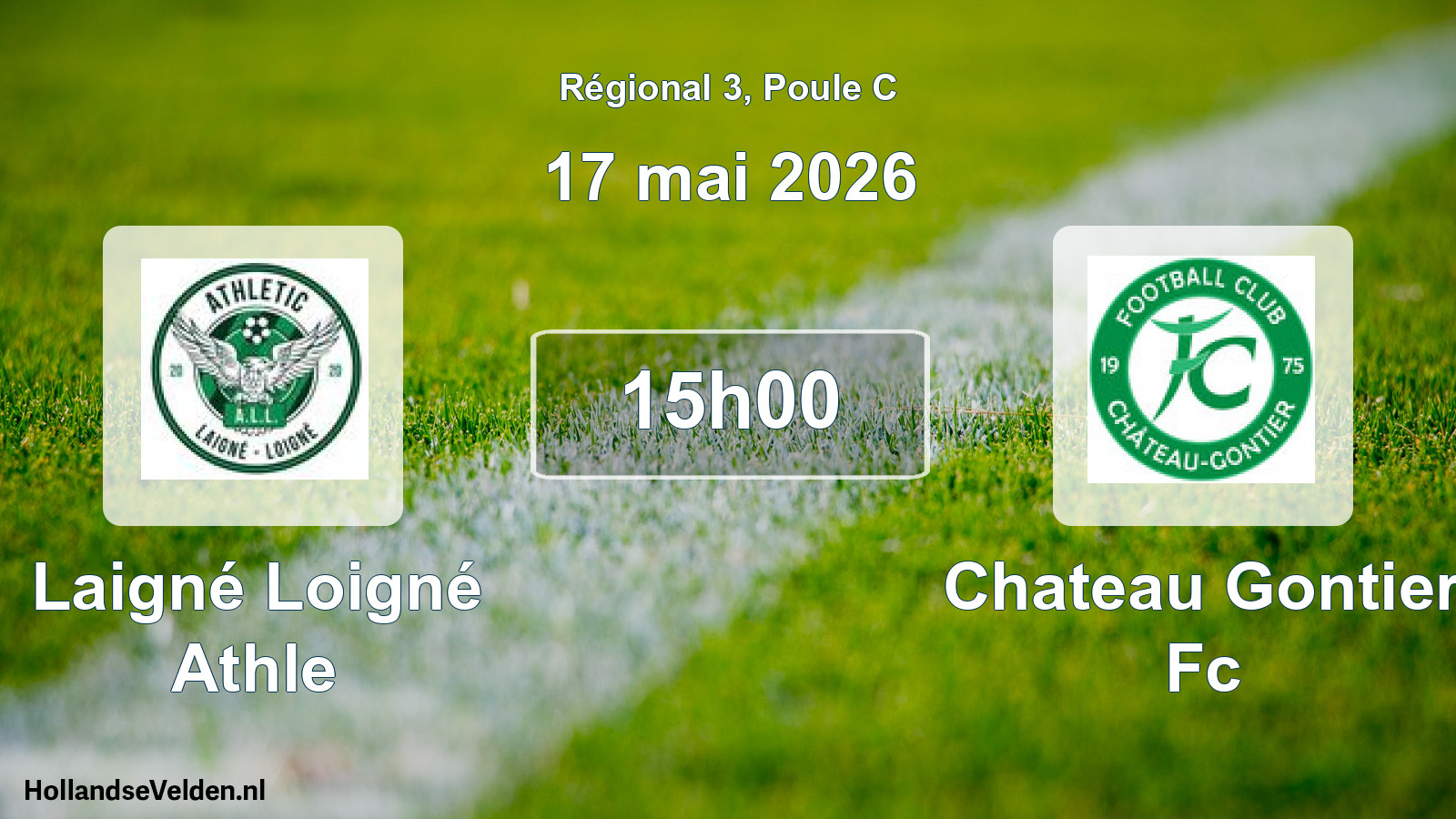 Geplande wedstrijd: Laigné Loigné Athle - Chateau Gontier Fc (17 mei 2026)
