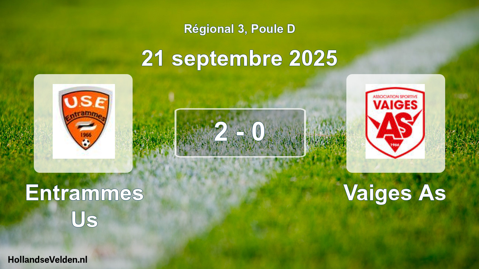 Gespeelde wedstrijd: Entrammes Us - Vaiges As 2 - 0 (21 september 2025)