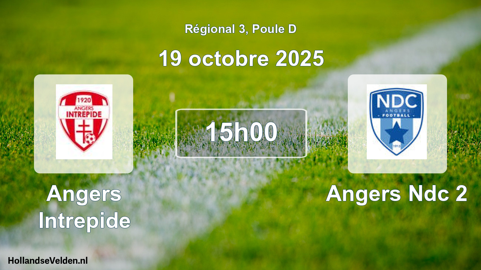 Geplande wedstrijd: Angers Intrepide - Angers Ndc 2 (19 oktober 2025)