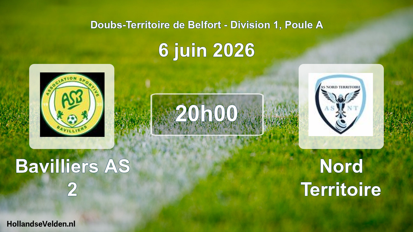 Scheduled Match: Bavilliers AS 2 - Nord Territoire (6 June 2026)