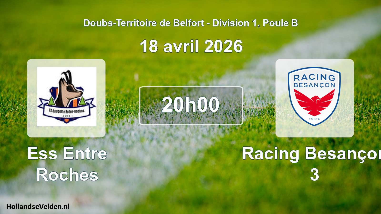 Scheduled Match: Ess Entre Roches - Racing Besançon 3 (18 April 2026)