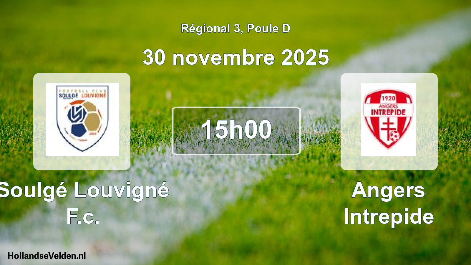 Scheduled Match: Soulgé Louvigné F.c. - Angers Intrepide (30 November 2025)