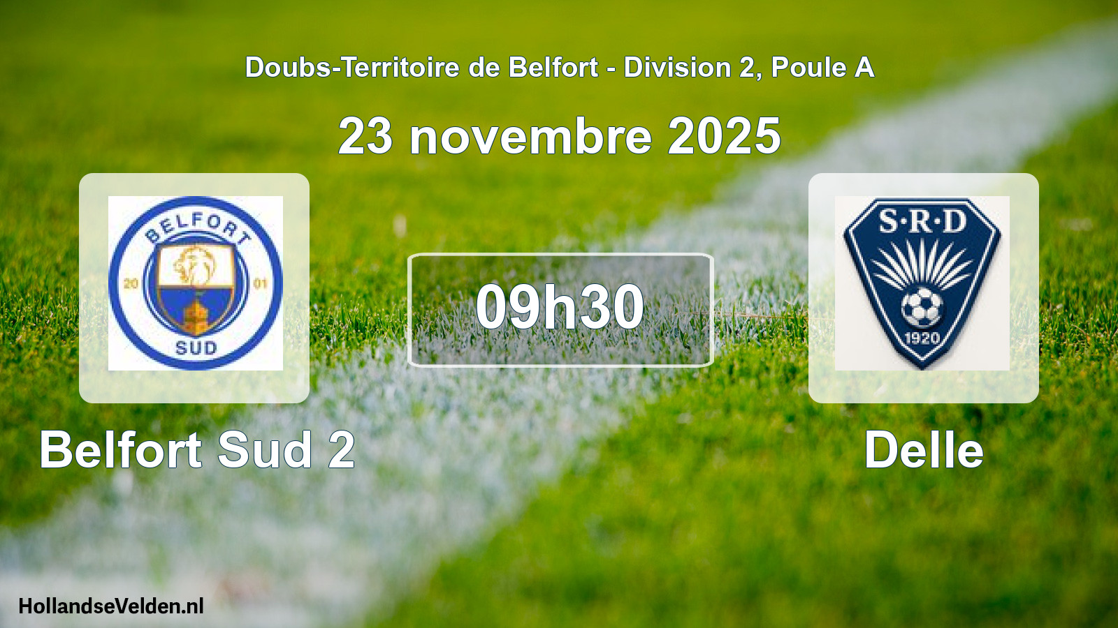 Scheduled Match: Belfort Sud 2 - Delle (23 November 2025)