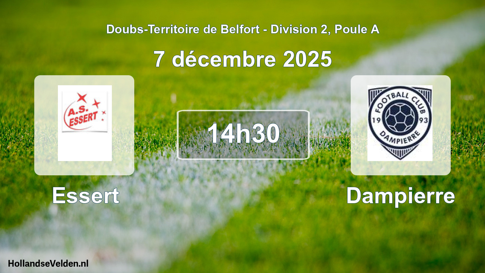 Scheduled Match: Essert - Dampierre (7 December 2025)