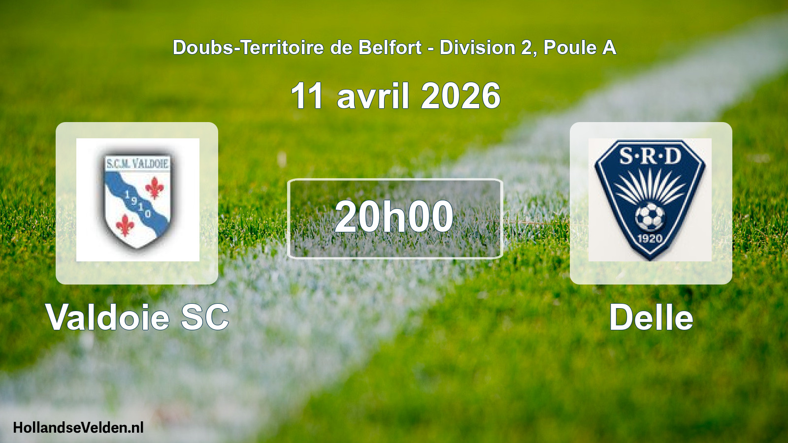 Match programmé: Valdoie SC - Delle (11 avril 2026)