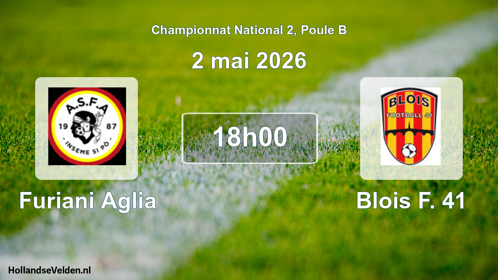Geplande wedstrijd: Furiani Aglia - Blois F. 41 (2 mai 2026)