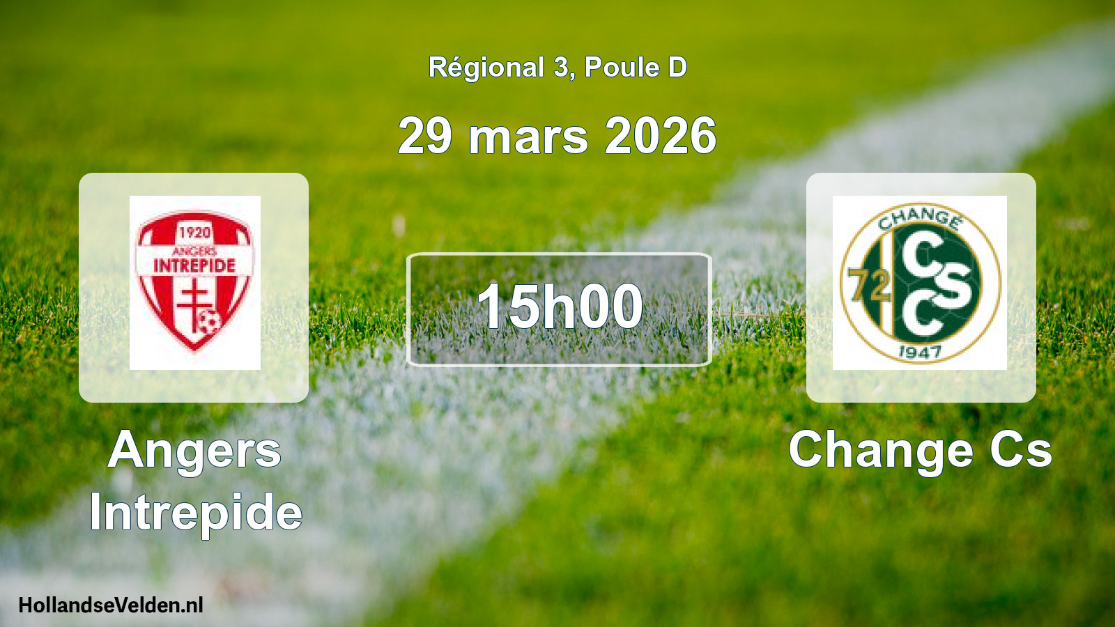 Scheduled Match: Angers Intrepide - Change Cs (29 March 2026)