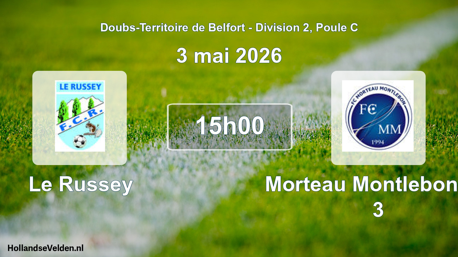 Geplande wedstrijd: Le Russey - Morteau Montlebon FC 3 (3 mei 2026)