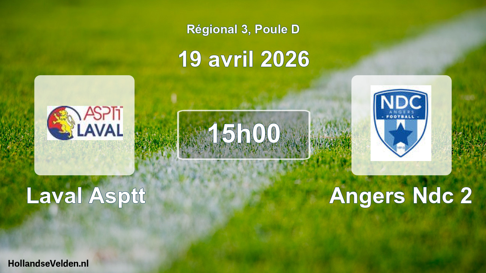 Scheduled Match: Laval Asptt - Angers Ndc 2 (19 April 2026)