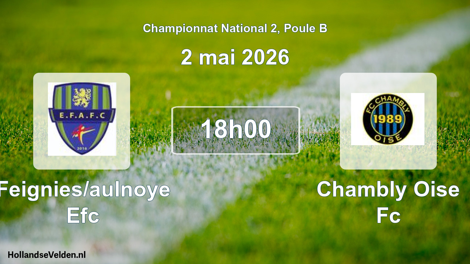 Scheduled Match: Feignies/aulnoye Efc - Chambly Oise Fc (2 May 2026)