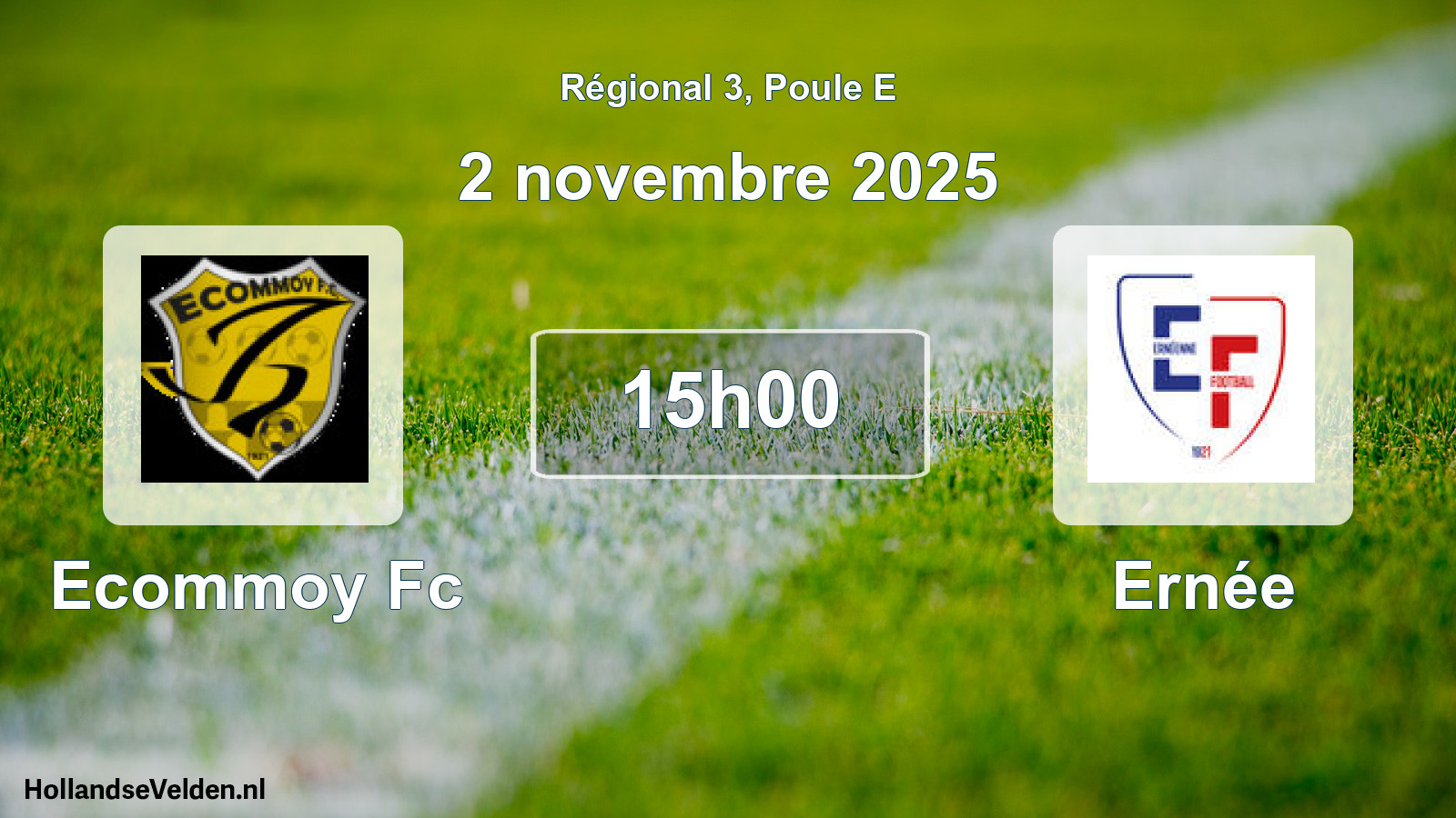 Geplande wedstrijd: Ecommoy Fc - Ernée (2 november 2025)