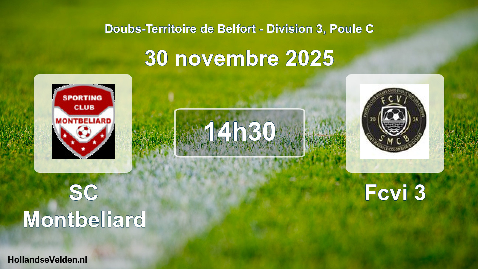 Scheduled Match: SC Montbeliard - Fcvi 3 (30 November 2025)