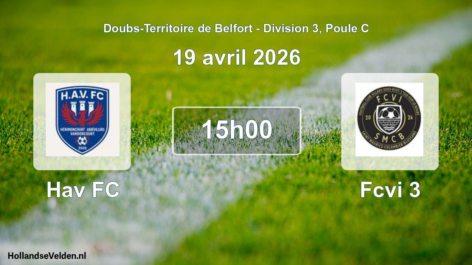 Scheduled Match: Hav FC - Fcvi 3 (19 April 2026)