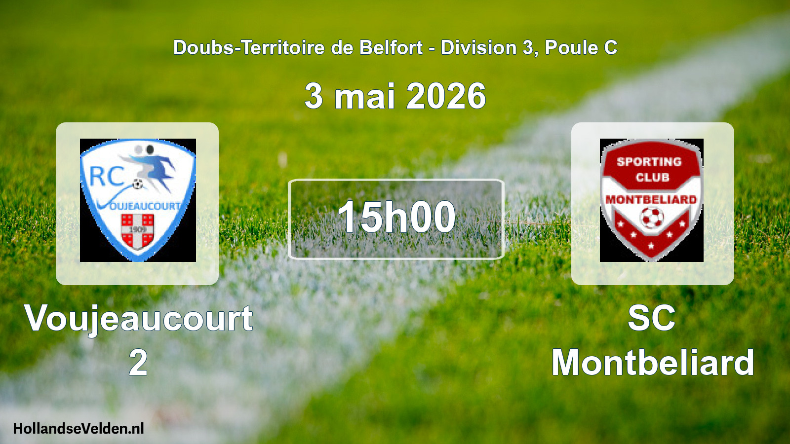 Scheduled Match: Voujeaucourt 2 - SC Montbeliard (3 May 2026)