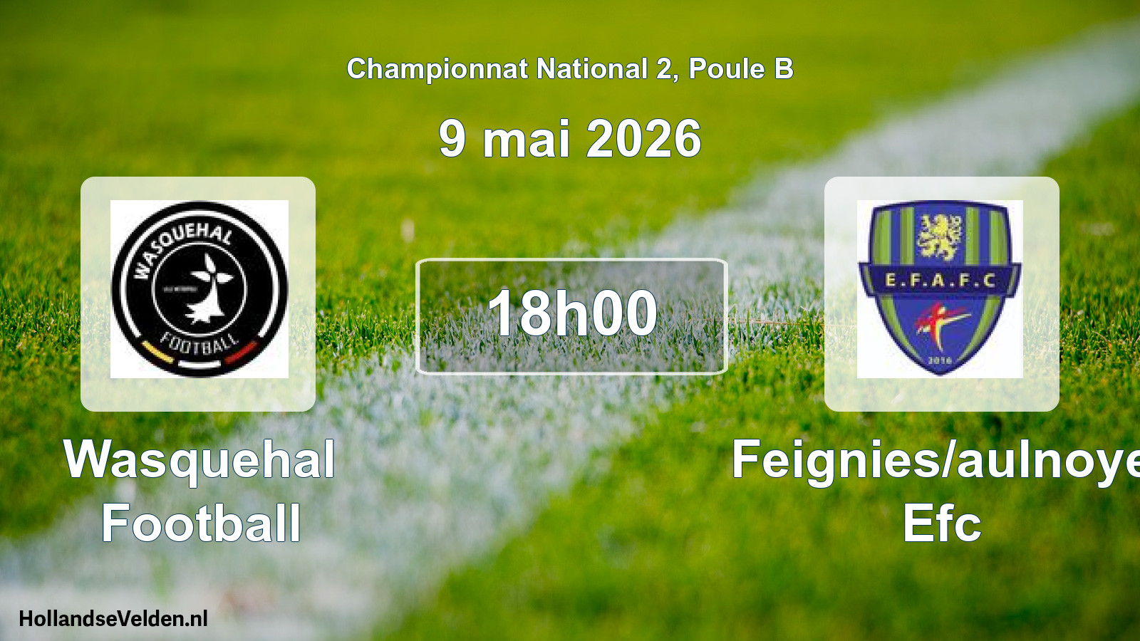 Scheduled Match: Wasquehal Football - Feignies/aulnoye Efc (9 May 2026)