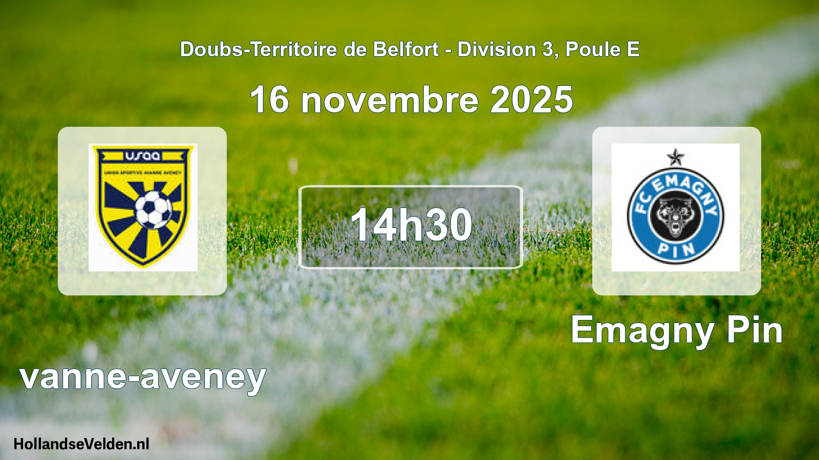 Match programmé: Avanne-aveney - Emagny Pin (16 novembre 2025)