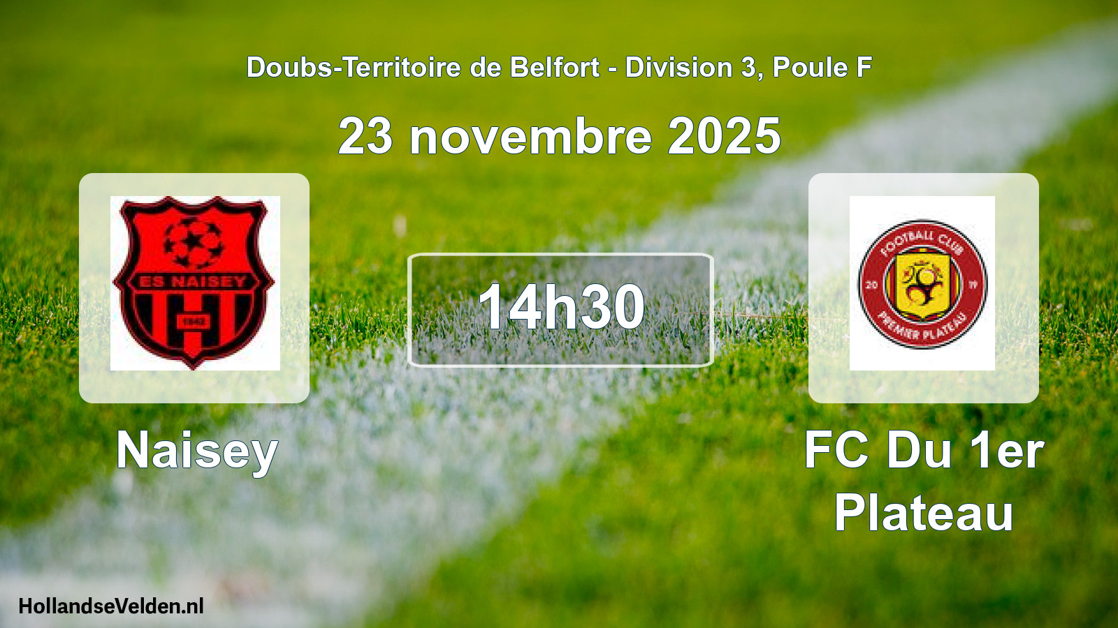 Geplande wedstrijd: Naisey - FC Du 1er Plateau (23 november 2025)