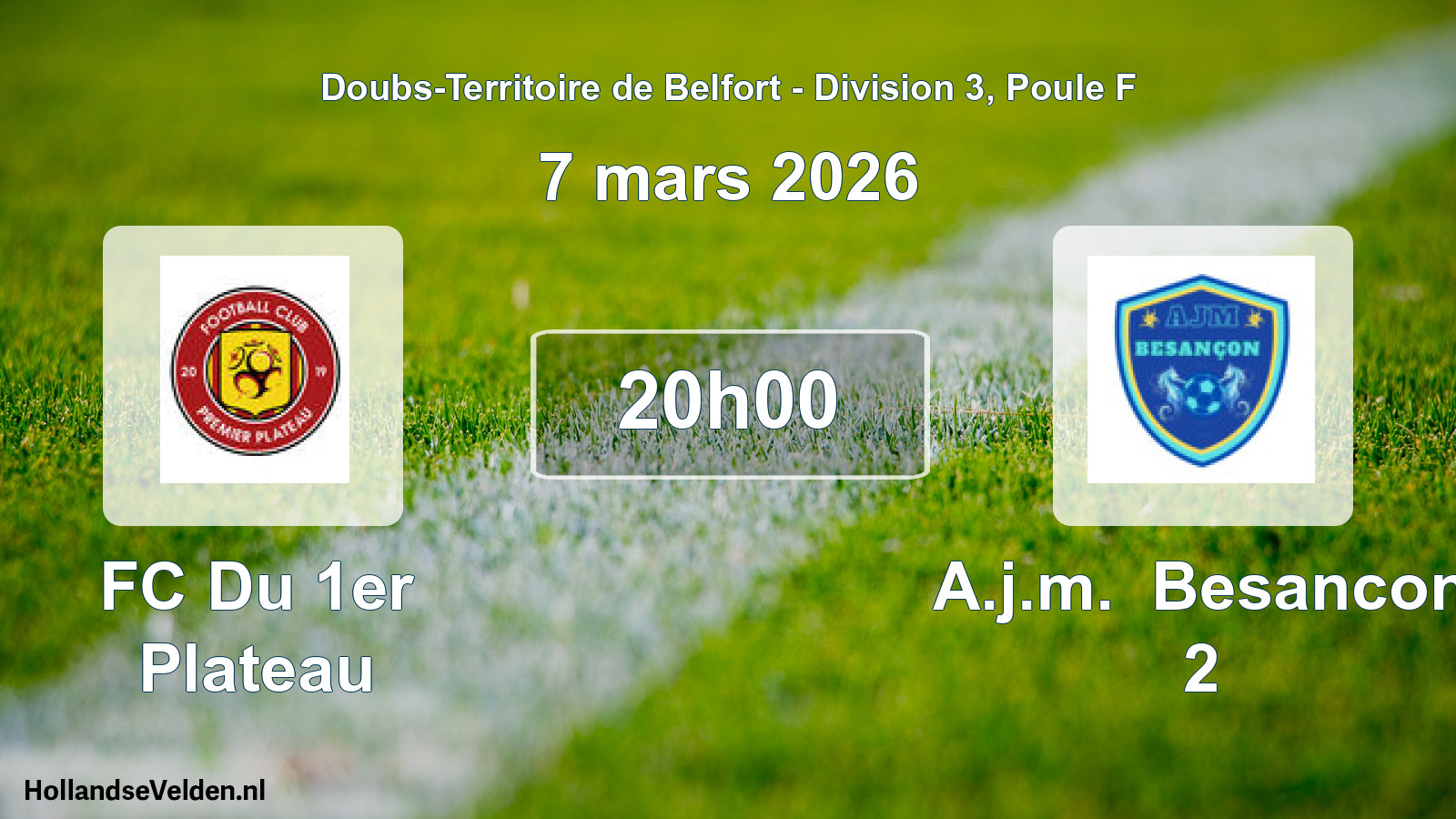 Scheduled Match: FC Du 1er Plateau - A.j.m. Besancon 2 (7 March 2026)