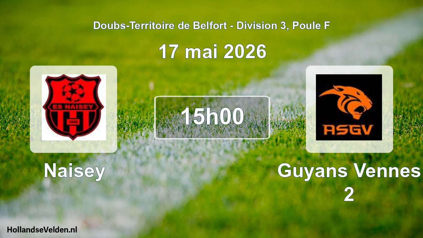 Scheduled Match: Naisey - Guyans Vennes 2 (17 May 2026)