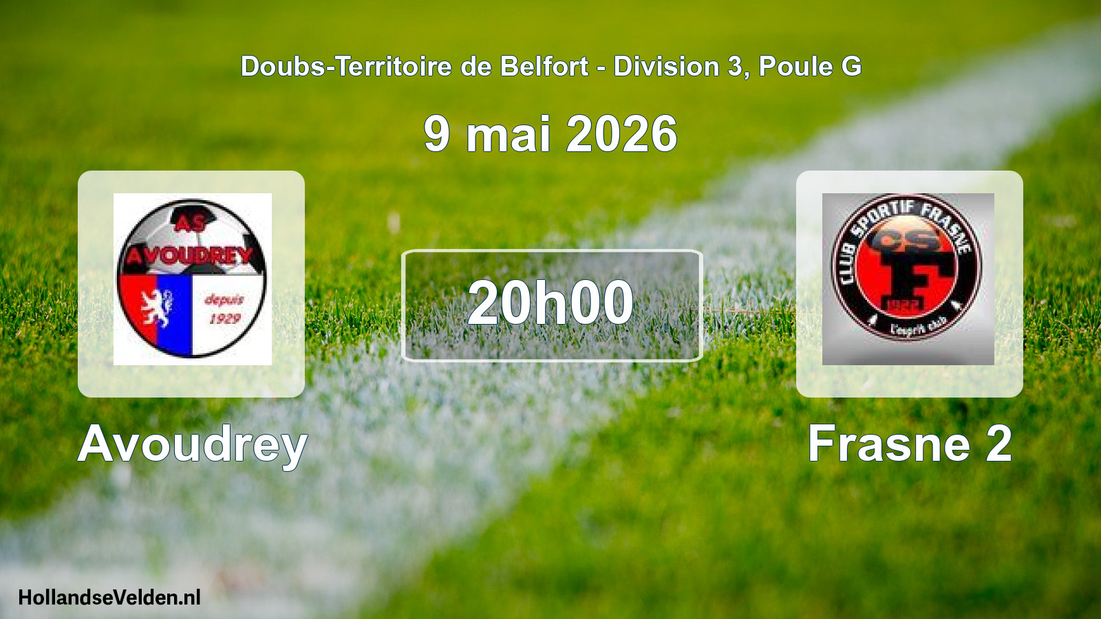 Scheduled Match: Avoudrey - Frasne 2 (9 May 2026)