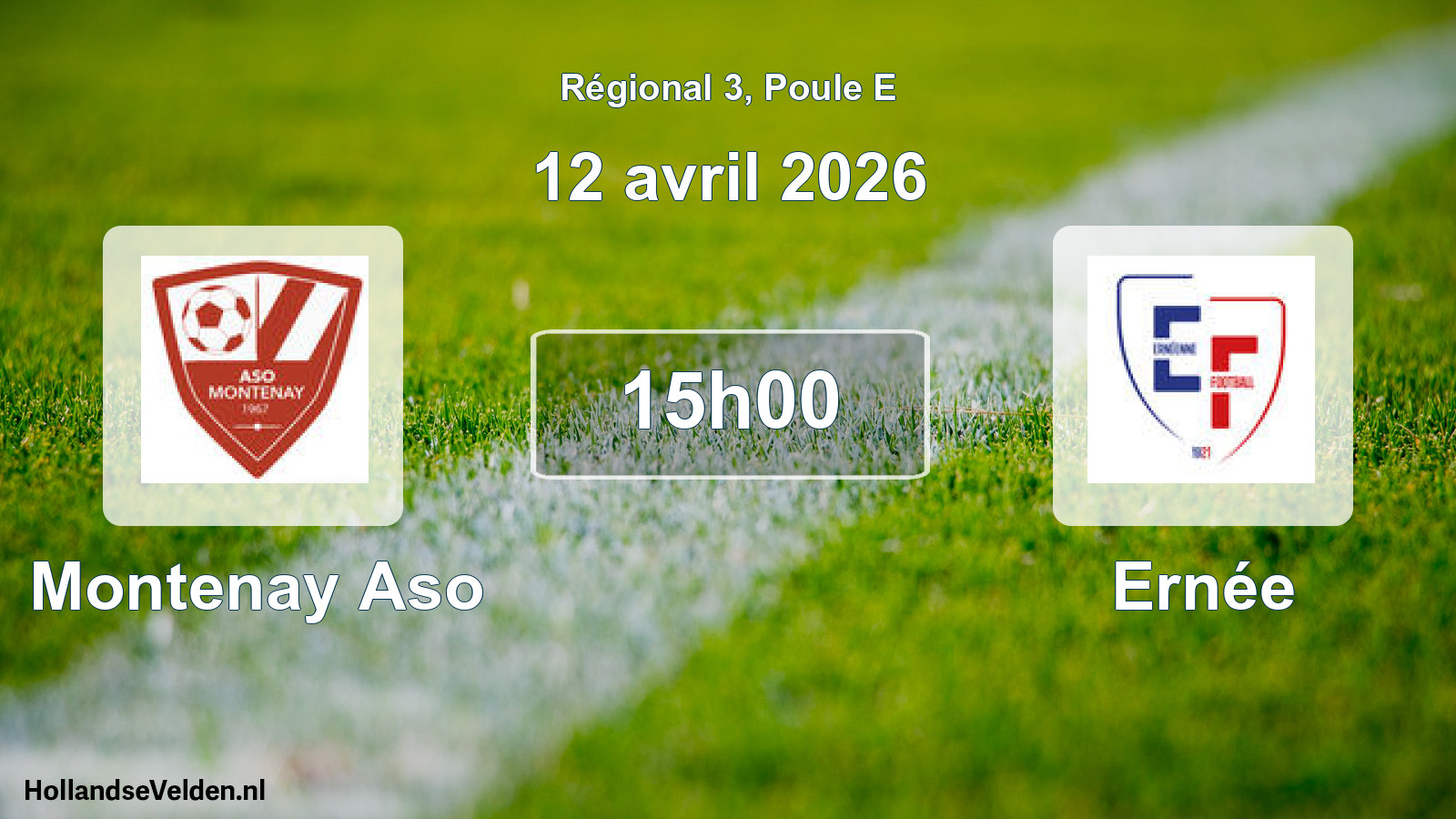 Scheduled Match: Montenay Aso - Ernée (12 April 2026)