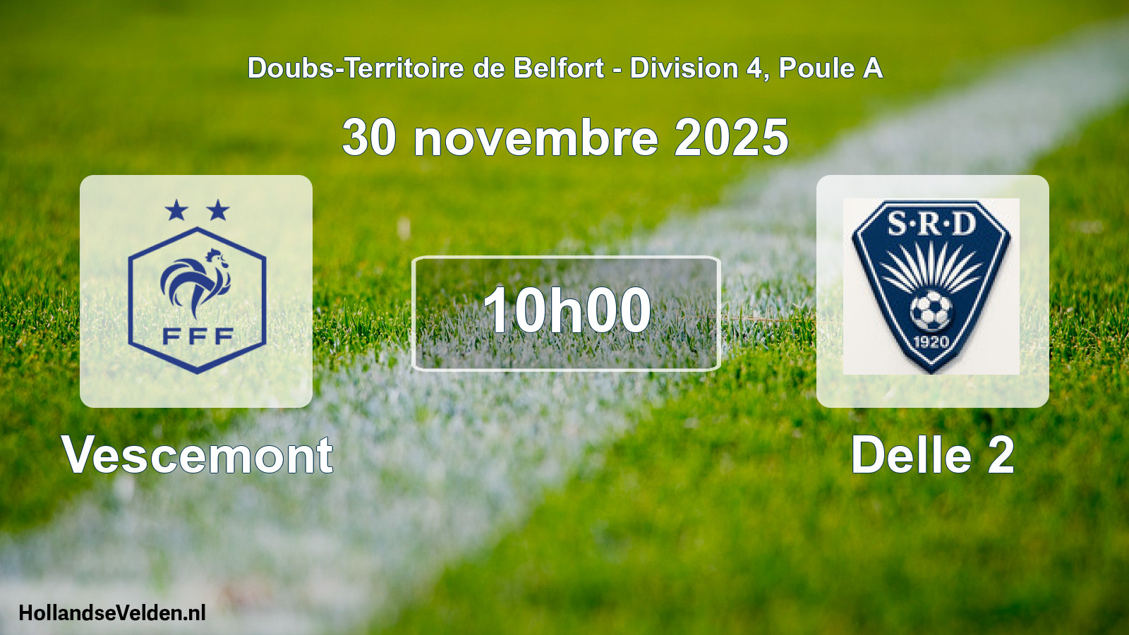 Scheduled Match: Vescemont - Delle 2 (30 November 2025)