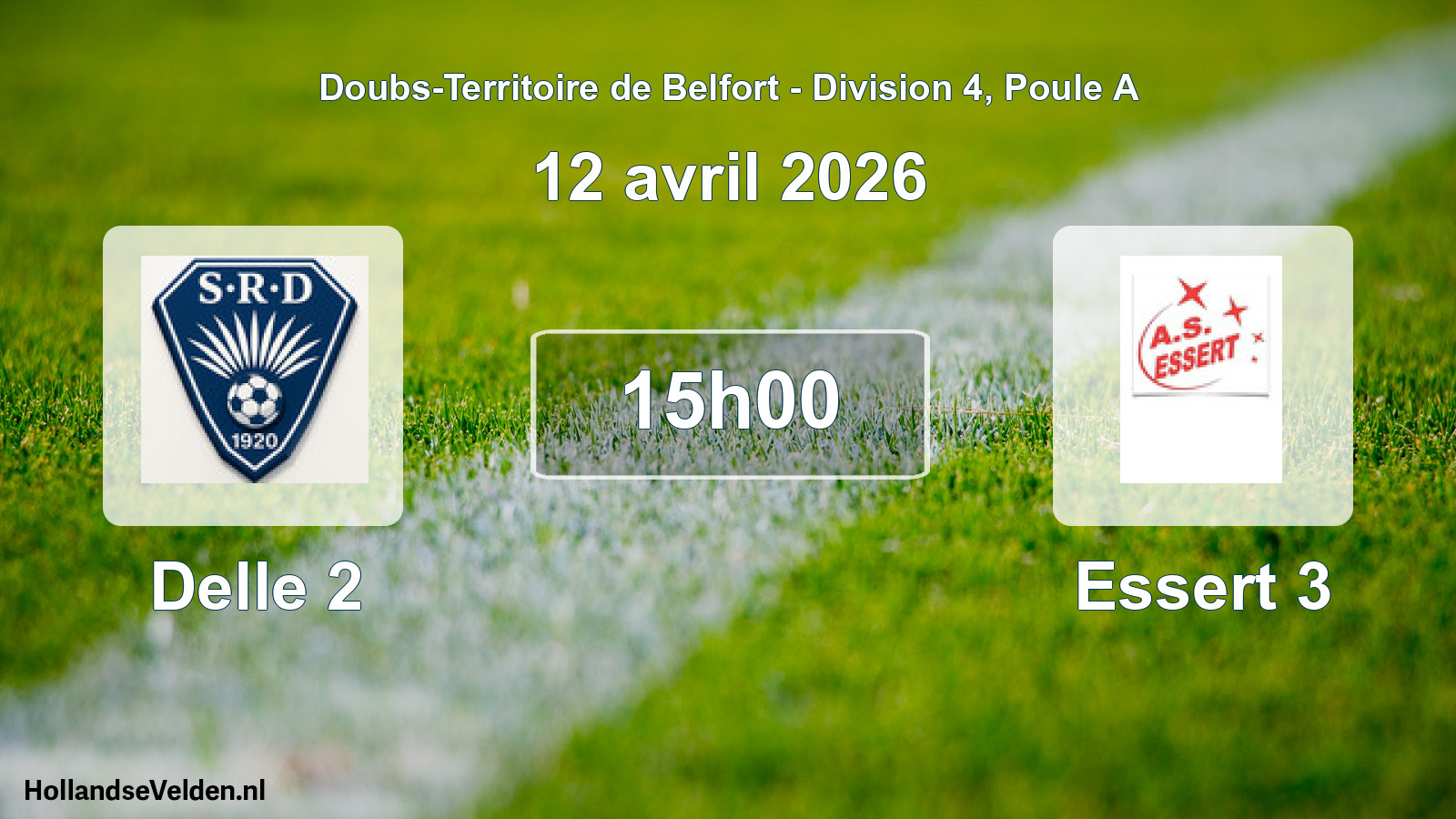 Scheduled Match: Delle 2 - Essert 3 (12 April 2026)
