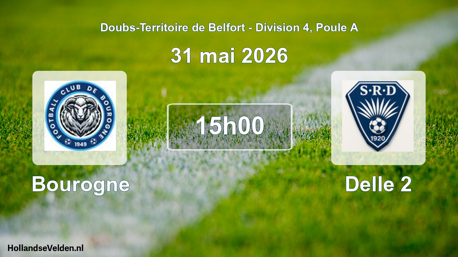 Scheduled Match: Bourogne - Delle 2 (31 May 2026)