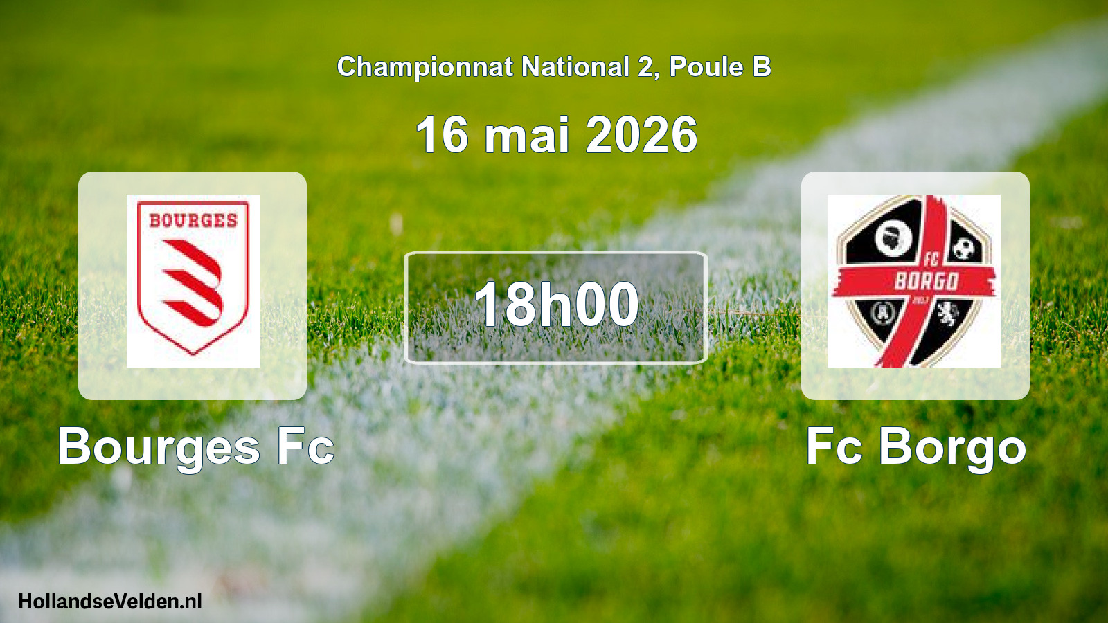 Geplande wedstrijd: Bourges Fc - Fc Borgo (16 mai 2026)