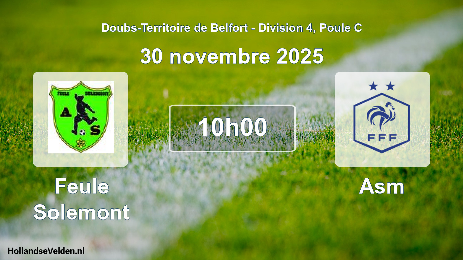 Scheduled Match: Feule Solemont - Asm (30 November 2025)