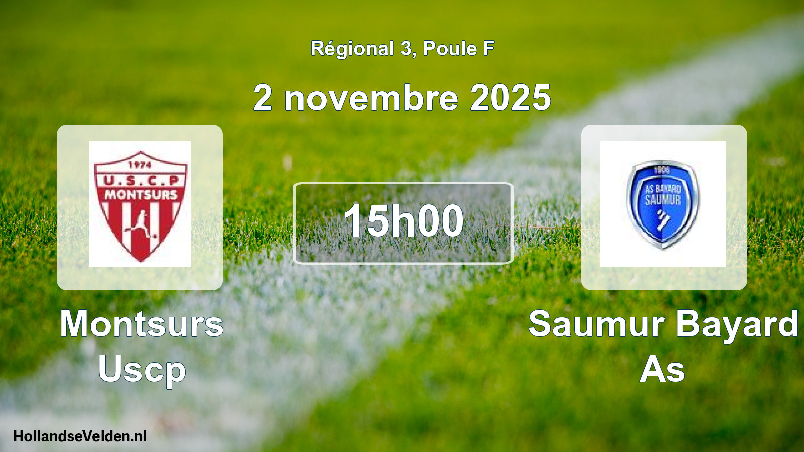 Geplande wedstrijd: Montsurs Uscp - Saumur Bayard As (2 november 2025)