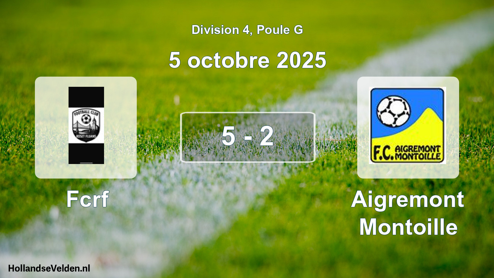 Match joué: Fcrf - Aigremont Montoille 5 - 2 (5 octobre 2025)