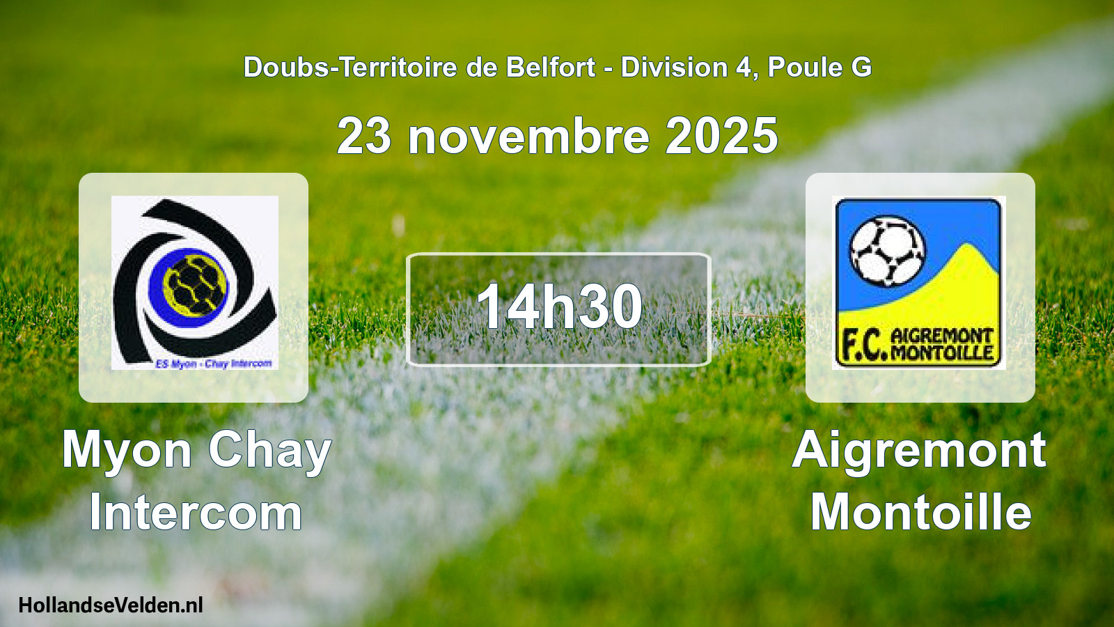 Scheduled Match: Myon Chay Intercom - Aigremont Montoille (23 November 2025)