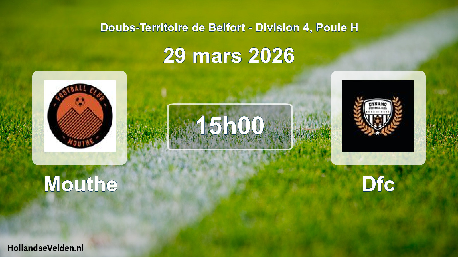 Scheduled Match: Mouthe - Dfc (29 March 2026)
