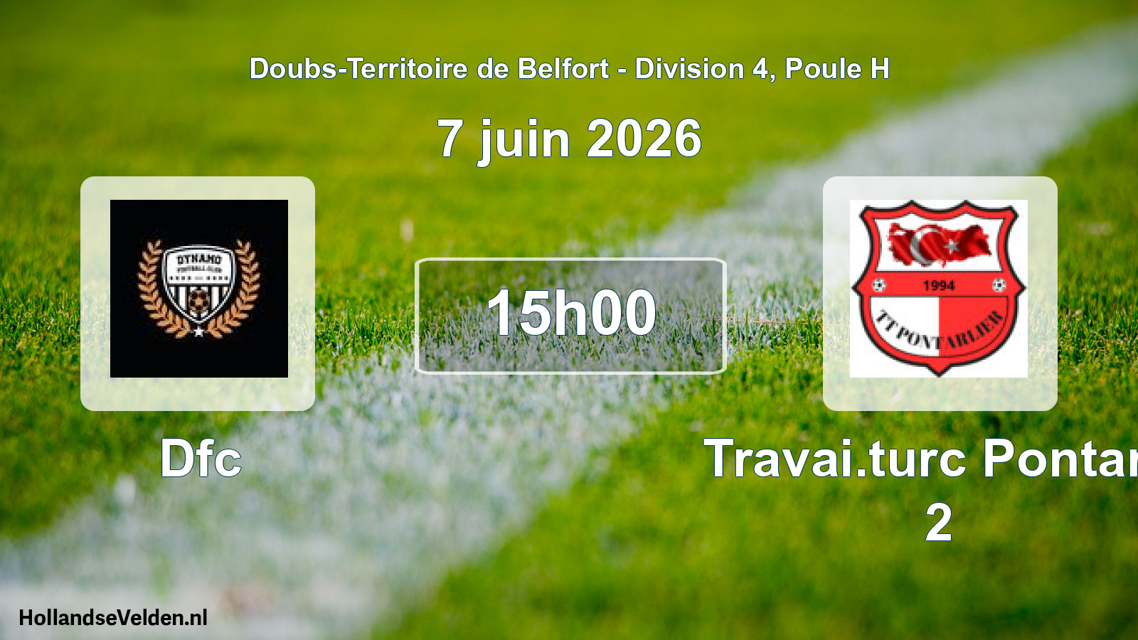 Scheduled Match: Dfc - Travai.turc Pontarli 2 (7 June 2026)
