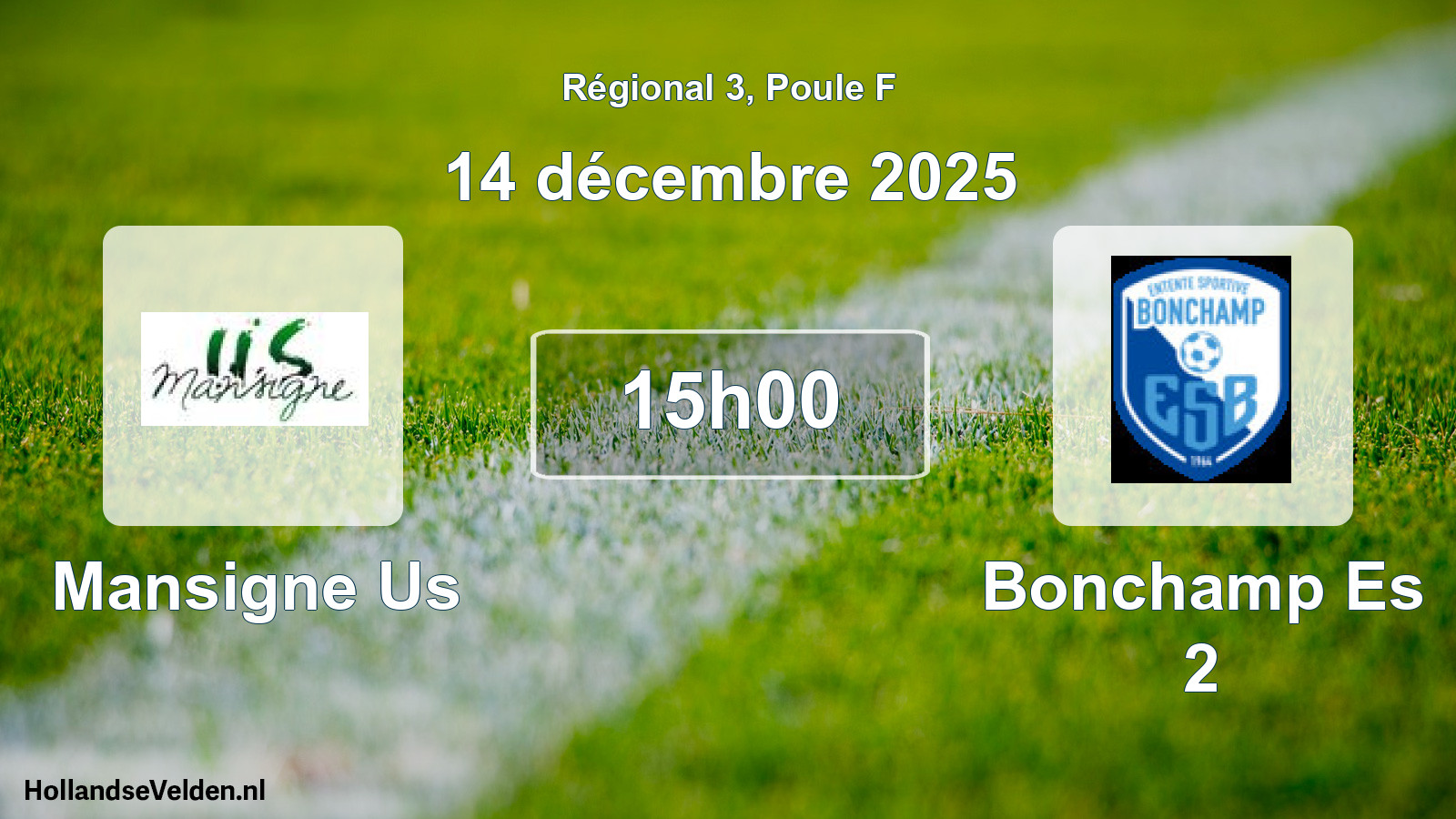 Scheduled Match: Mansigne Us - Bonchamp Es 2 (14 December 2025)