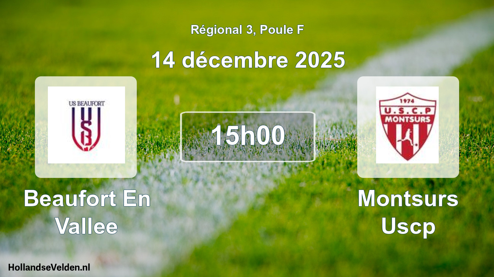 Scheduled Match: Beaufort En Vallee - Montsurs Uscp (14 December 2025)