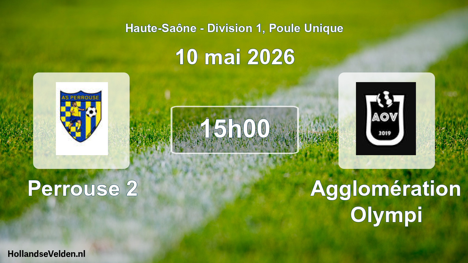 Scheduled Match: Perrouse 2 - Agglomération Olympi (10 May 2026)