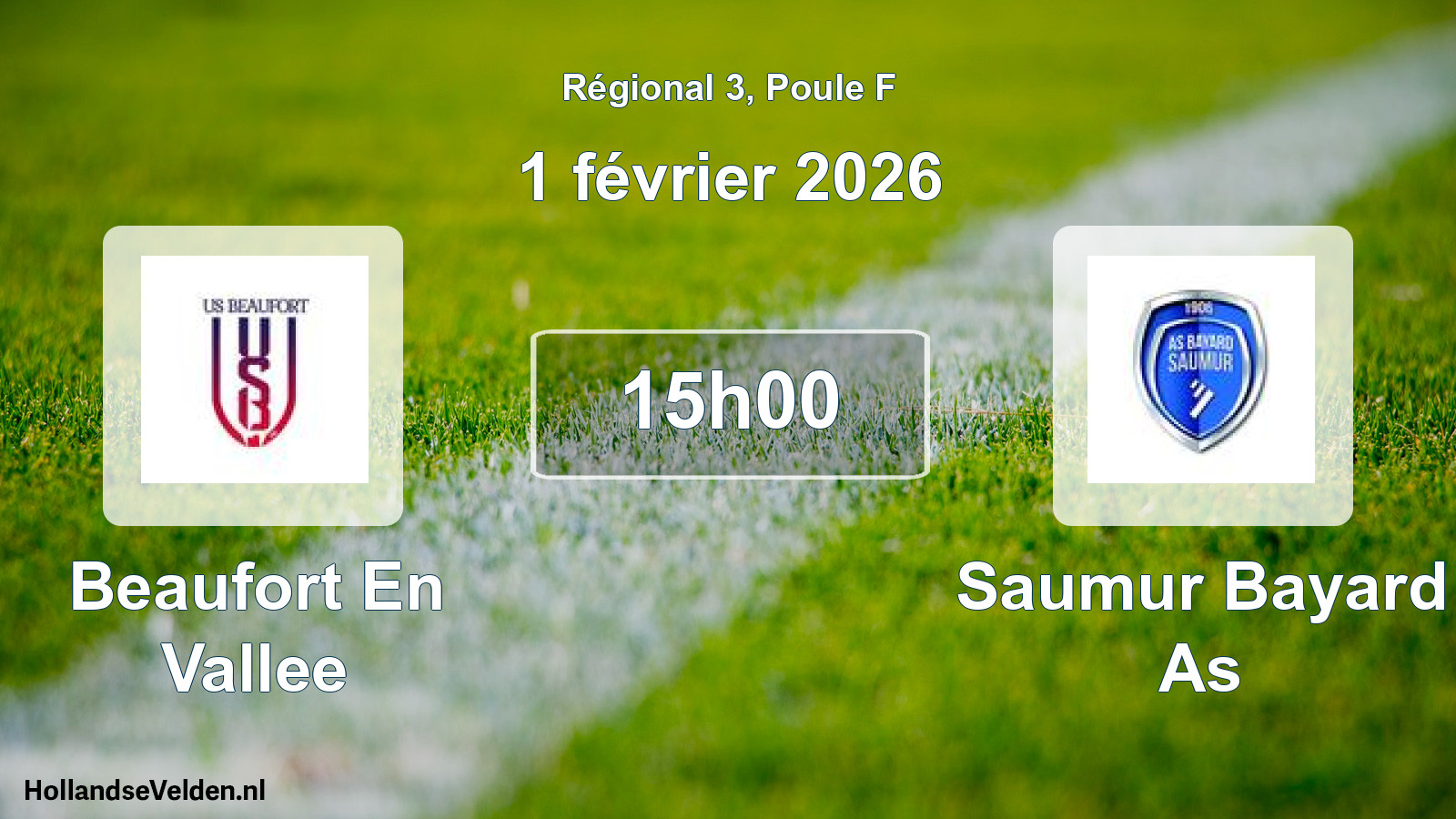 Scheduled Match: Beaufort En Vallee - Saumur Bayard As (1 February 2026)