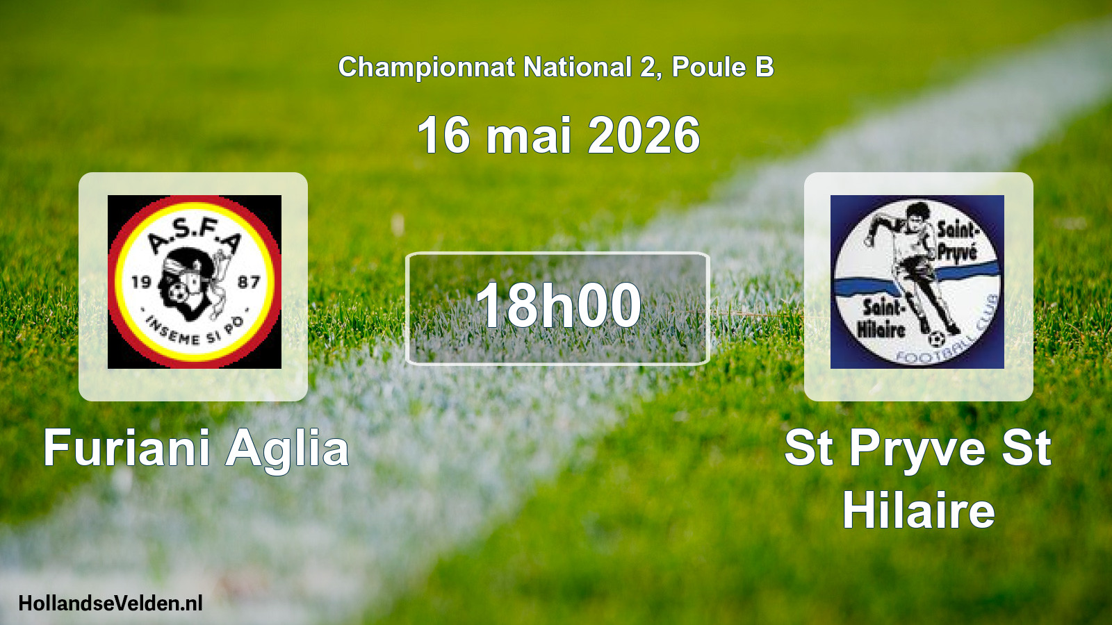 Geplande wedstrijd: Furiani Aglia - St Pryve St Hilaire (16 mai 2026)