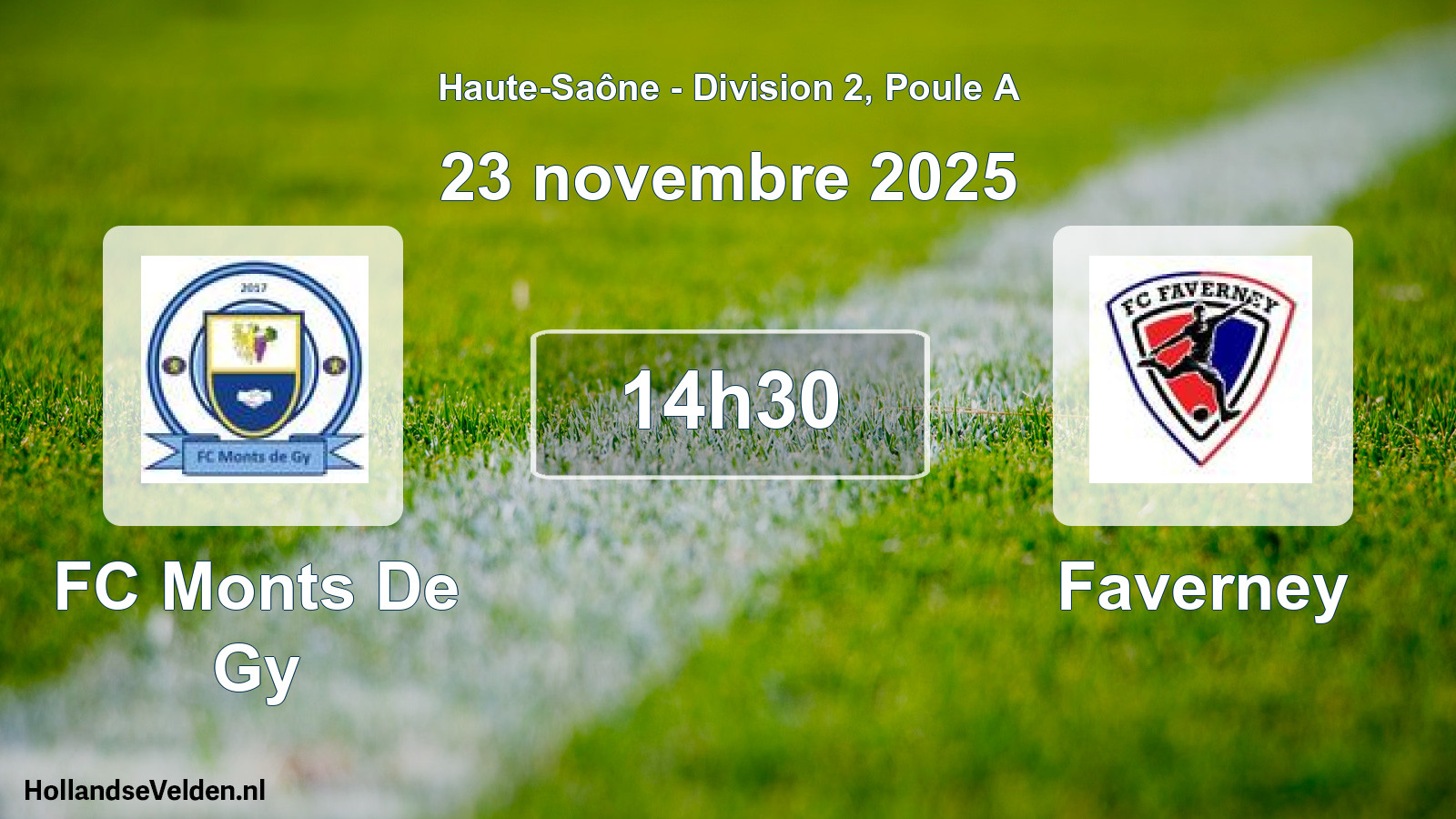 Scheduled Match: FC Monts De Gy - Faverney (23 November 2025)
