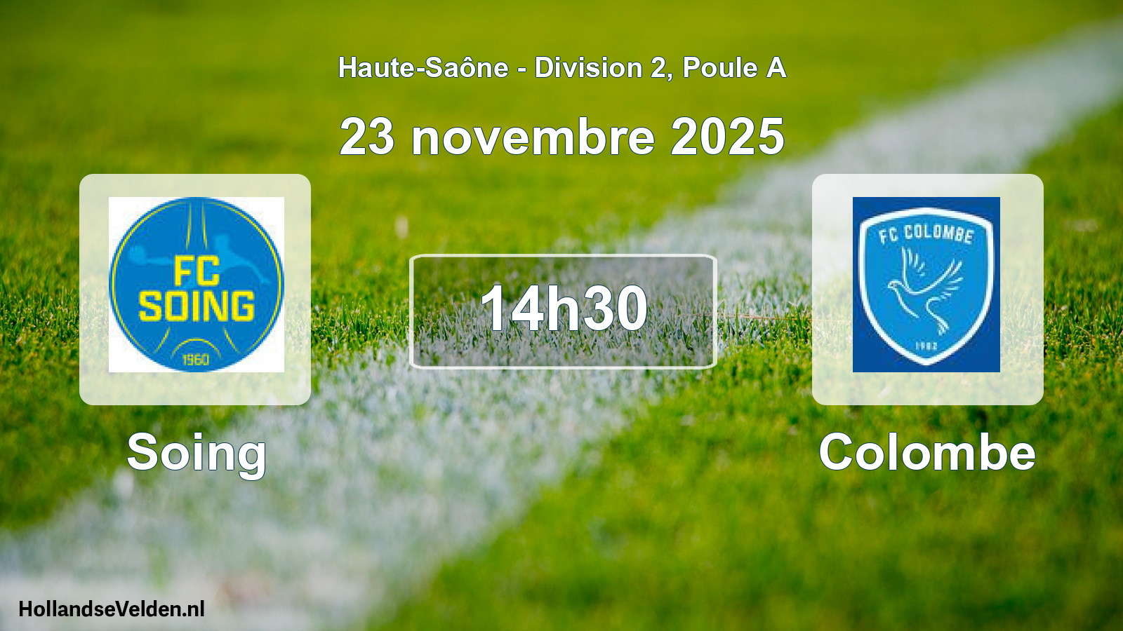 Scheduled Match: Soing - Colombe (23 November 2025)