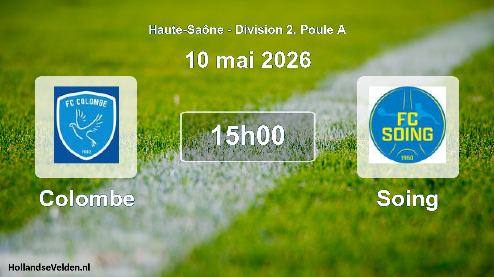 Scheduled Match: Colombe - Soing (10 May 2026)