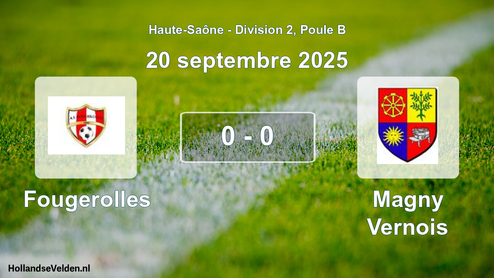 Gespeelde wedstrijd: Fougerolles - Magny Vernois 0 - 0 (20 september 2025)